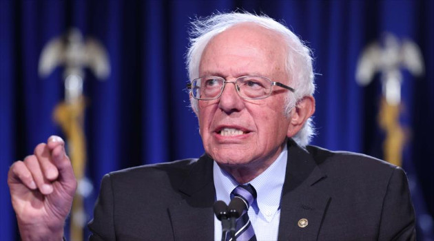 Bernie Sanders ofrece un discurso en la Universidad George Washington, Washington (capital), 24 de septiembre. /Foto: AFP