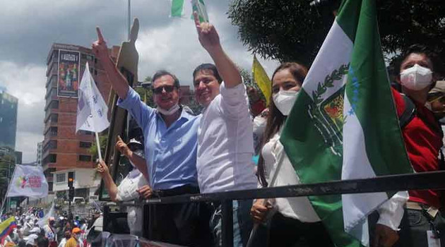 Andrés Arauz y Carlos Carlos Rabascall integran el llamado Binomio de la Esperanza. /Foto: Prensa Latina