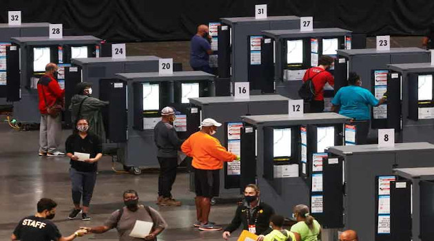 Voto anticipado en Estados Unidos. /Foto: Prensa Latina