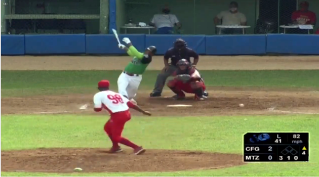 Ibáñez, el más oportuno este domingo. De 4-2 con tres empujadas. /Foto: Captura de la TV