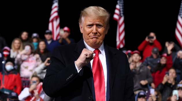 Anoche, durante un mitin en Valdosta, Georgia, el presidente de EE.UU., Donald Trump, aseguró que no quiero esperar hasta 2024. "Quiero regresar dentro de tres semanas", dijo. /Foto: Jonathan Ernst / Reuters