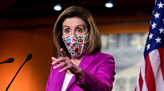 La presidenta de la Cámara de Representantes de EE.UU., Nancy Pelosi. 7 de enero de 2021. /Foto: Erin Scott / Reuters