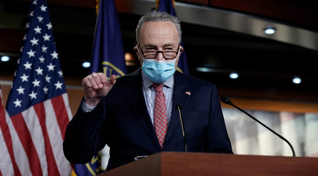 Líder de la mayoría demócrata en el Senado, Chuck Schumer. /Foto: Ken Cedeno / Reuters