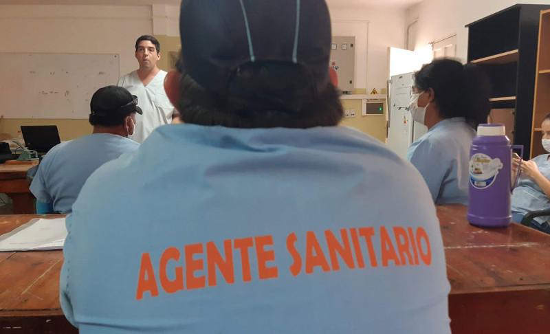 El Equipo de Fortalecimiento trabaja en la formación de los agentes sanitarios. /Foto: Programa de fortalecimiento de la Atención Primaria de la Salud, Santa Victoria Este