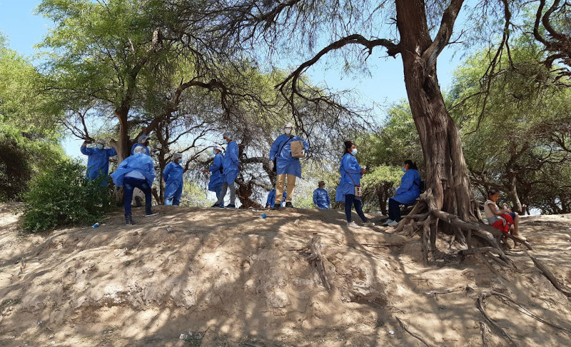 En plena pandemia de coronavirus, el grupo de médicos de la ELAM viajó a Salta para poner en marcha el proyecto. /Foto: Programa de fortalecimiento de la Atención Primaria de la Salud, Santa Victoria Este