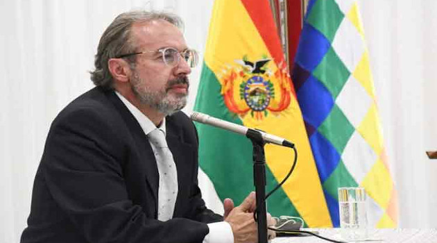 Jorge Richter, vocero presidencial de Bolivia. /Foto: PL