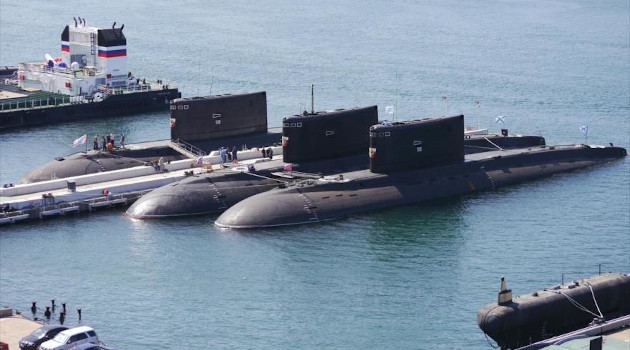 Submarinos de la Flota rusa del mar Negro. /Foto: HispanTV