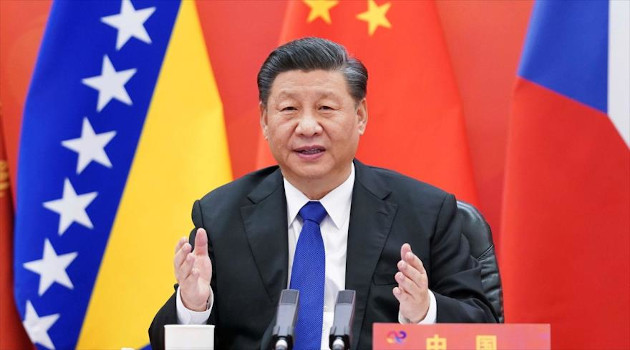 El presidente chino, Xi Jinping, en el Foro Económico Mundial, 25 de enero de 2021. /Foto: AFP