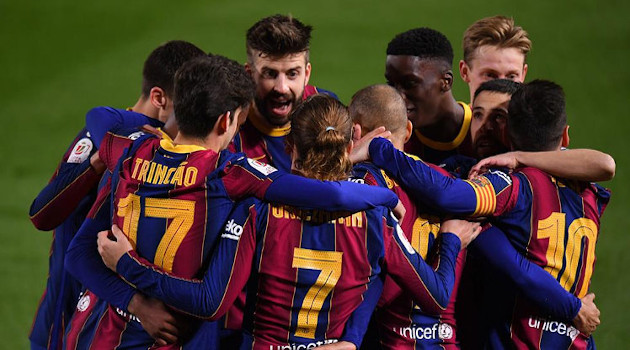 El Barça remonta y discutirá su título 31 en Copa del Rey. /Foto: AFP