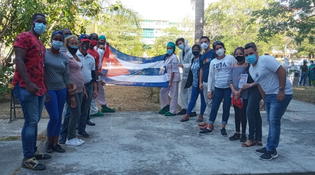 Encuentro con autoridades de la UJC en la Universidad de Cienfuegos.