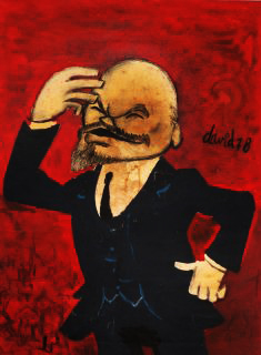 Caricatura de Vladimie I. Lenin juan david