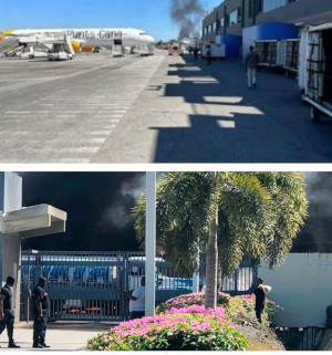 Atacan aeropuerto y residencia de primer ministro de Haití