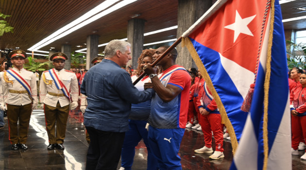 Presidente cubano abandera delegación a San Salvador 2023.