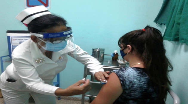 En plena campaña de vacunación en Cienfuegos