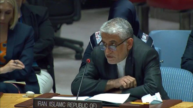 El representante permanente de Irán ante la Organización de las Naciones Unidas (ONU), Amir Said Iravani.