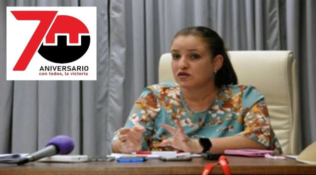 Marydé Fernández López, primera secretaria del Partido en la provincia de Cienfuegos.