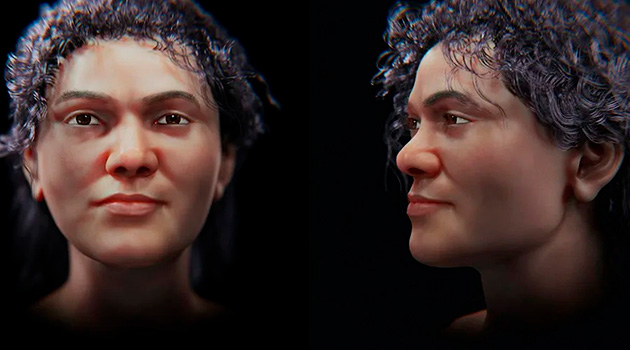 mujer que vivió hace 45.000 años