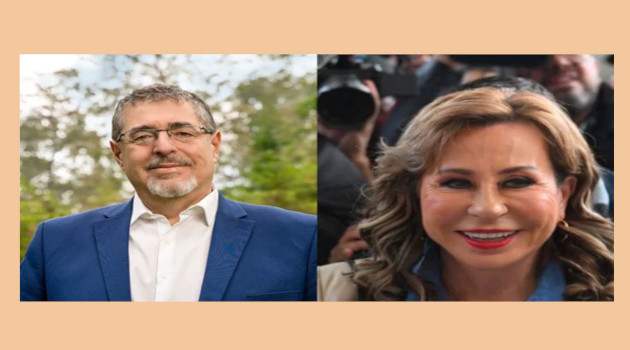 Bernardo Arévalo y Sandra Torres en segunda vuelta de elecciones presidenciales en Guatemala.