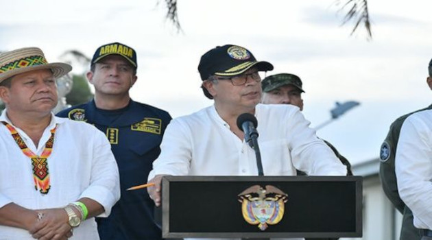 El presidente Gustavo Petro anunció una serie de medidas de seguridad para frenar la violencia en la zona del Cauca. /Foto: EFE