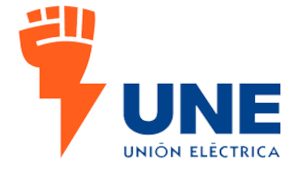 Logo de la Unión Eléctrica en Cuba. /Foto: Internet.