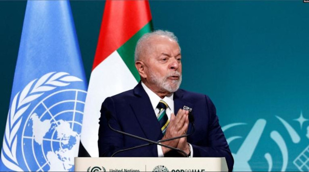 El presidente de Brasil, Luiz Inácio Lula da Silva, habla en la conferencia climática COP28 de la ONU en Dubái, el 1ro de diciembre de 2023. /Foto Reuters