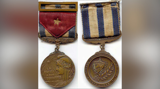 Medalla de la Independencia (de tercera clase), creada bajo la presidencia de José Miguel Gómez, en 1911.