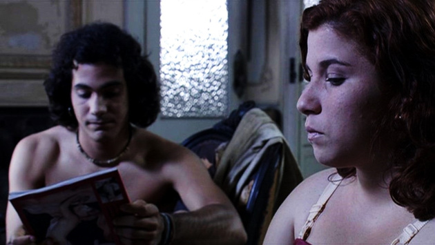 En una escena de Madrigal, junto a Carlos Enrique Almirante.