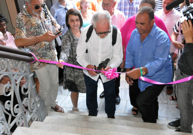 Momento de la inauguración de los espacios restaurados hasta ahora del Palacio García de la Noceda. / Foto: Juan Carlos Dorado