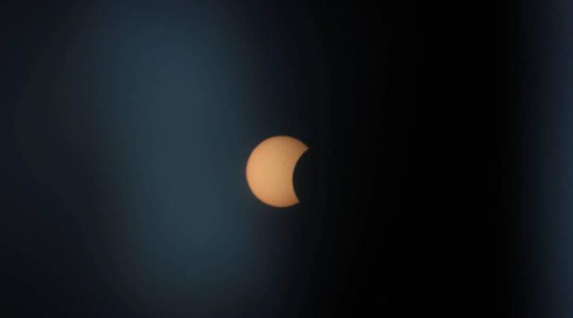 Eclipse solar visto desde Cuba.