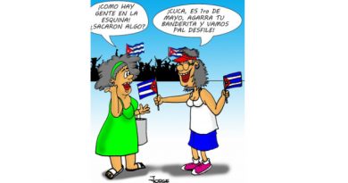 1 de Mayo en Cienfuegos, desde el Sindicato de Industrias creando por Cuba