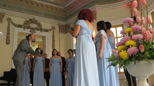 Cantores de Cienfuegos interpretó temas de gran rigor artístico.