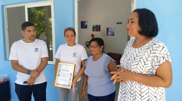 Reinauguran Joven Club de Computación en asentamiento rodense de Cartagena. / Foto: Miguel Adrián Rodríguez Pérez / 5 de Septiembre