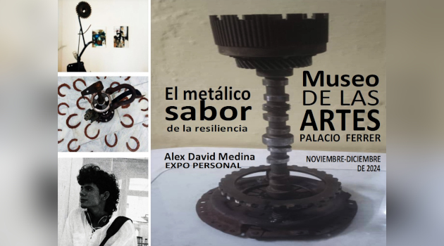 Muestra personal de Alex David Medina Machado en el Museo de las Artes Palacio Ferrer.