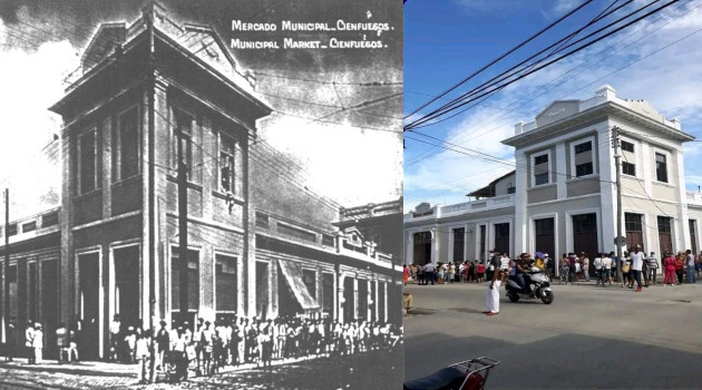 4. Dos momentos, del Mercado Municipal donde imperan los códigos neoclásicos, proyecto concebido en 1929 por el entonces Ingeniero Municipal Miguel Aurelio Talleda Lugones.
