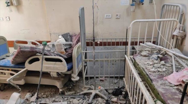 Vista de la unidad de cuidados intensivos infantiles del Hospital Kamal Adwan, en Gaza, tras un ataque israelí. / Foto: Getty Images