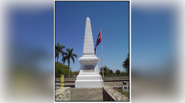 Monumento que recuerda la caída en combate de José Martí en Dos Ríos, Granma. / Foto: Cortesía Irán Millán