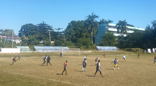 Partido de fútbol del certamen provincial 2024-2025. / Foto: Del autor