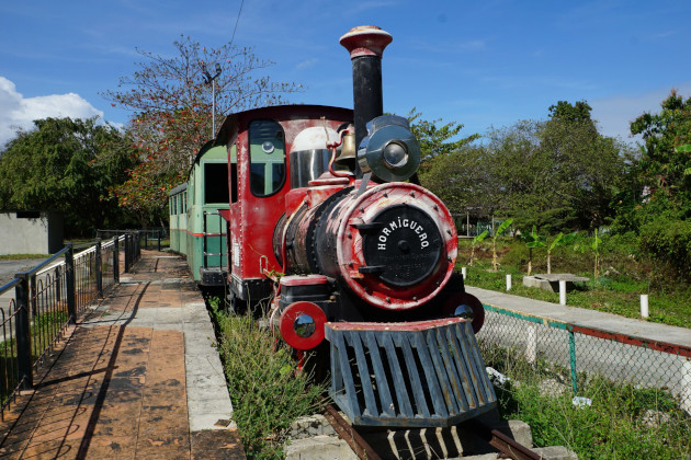 Locomotora Porter, perteneciente al central Hormiguero, Palmira. / Foto: Del autor