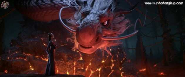 El Rey Dragón y su secuaz Shen Gongbao.