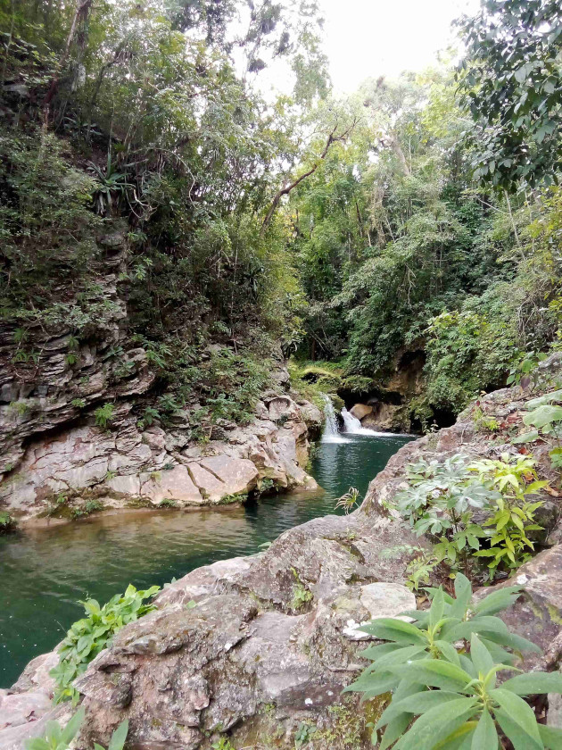 La poceta forma parte del curso del río Mataguá.