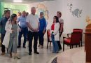 Miguel Díaz-Canel Bermúdez intercambia con directivos y trabajadores del Hospital Pediátrico Provincial "Paquito González Cueto" en Cienfuegos. / Foto: Delvis Toledo De la Cruz