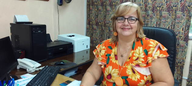 Doctora Alexis Díaz Brito, rectora de la  Universidad de Ciencias Médicas de Cienfuegos. / Foto: De la autora