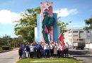 Destacamento "Comunicadores del centenario de Fidel". / Foto: Del autor