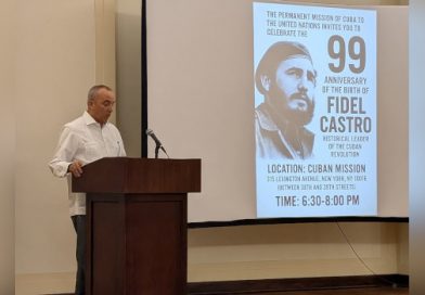 Misión de Cuba ante la ONU rinde homenaje a Fidel Castro (+Foto)