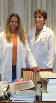 Investigadoras principales: izquierda a derecha: doctora en Ciencias Maria José Aguilar Cordero, y doctora en Ciencias Norma Mur Villa .