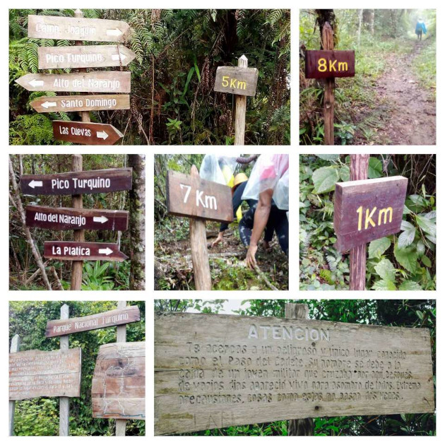 Las señalizaciones del sendero granmense están bien ubicadas y son muy útiles a los excursionistas.