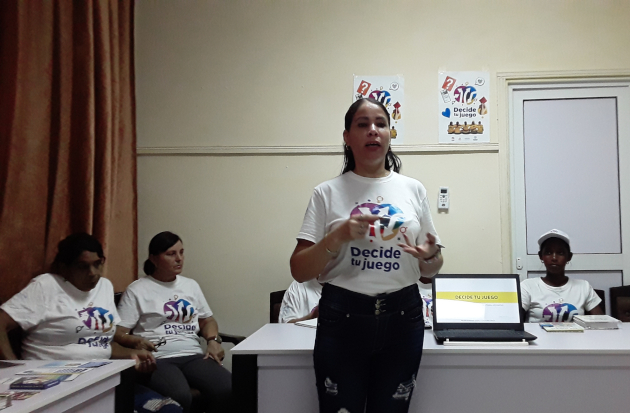 Yanisuleydi Tamayo Díaz, coordinadora provincial de la Red, la campaña Decide tu juego busca incentivar actitudes y comportamientos saludables. / Fotos: De la autora