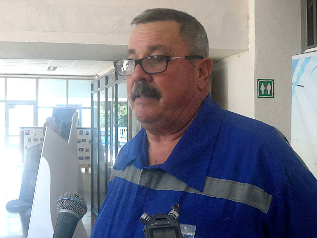 Osvaldo González, director de la Termoeléctrica, explicó los avatares que aún enfrenta esa entidad. /Foto: Delvis Toledo de la Cruz/ 5 de Septiembre