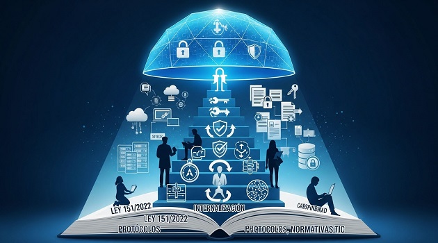 Los Cimientos de la Ciberseguridad. /Foto: Creada por el autor con IA