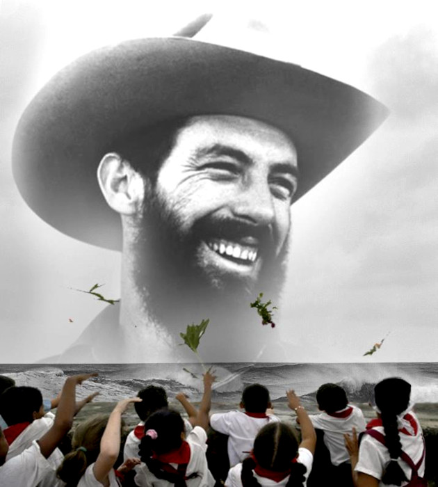 Flores en tributo a Camilo Cienfuegos, cuyo legado perdura en el corazón de Cuba. Cada flor representa la memoria eterna del "Héroe de Yaguajay". / Foto: Sitio Web de Radio Rebelde